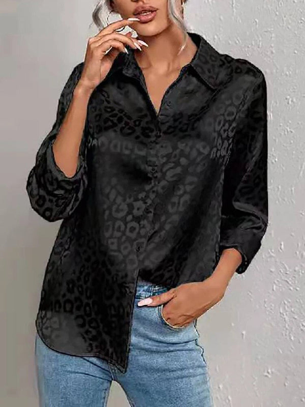 Desirée - Leopard Langarmshirt