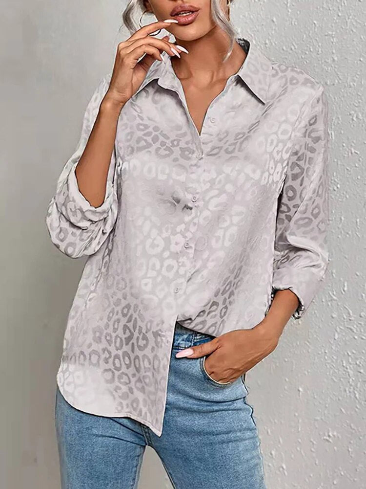 Desirée - Leopard Langarmshirt