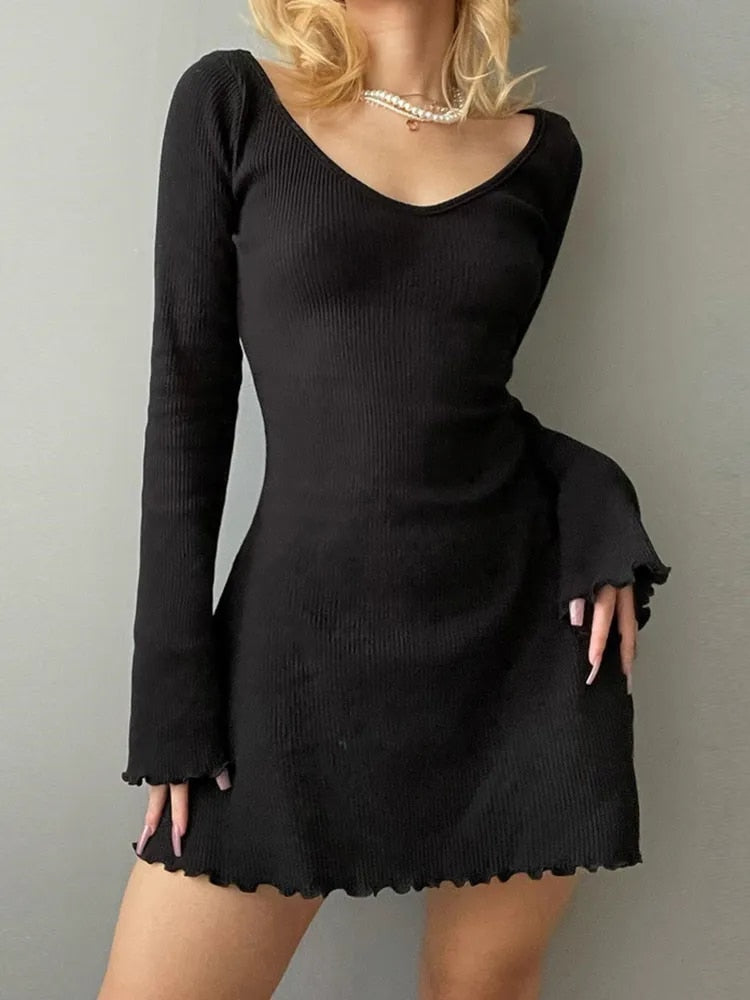 Yasmin - Elegantes langärmeliges Sommerkleid