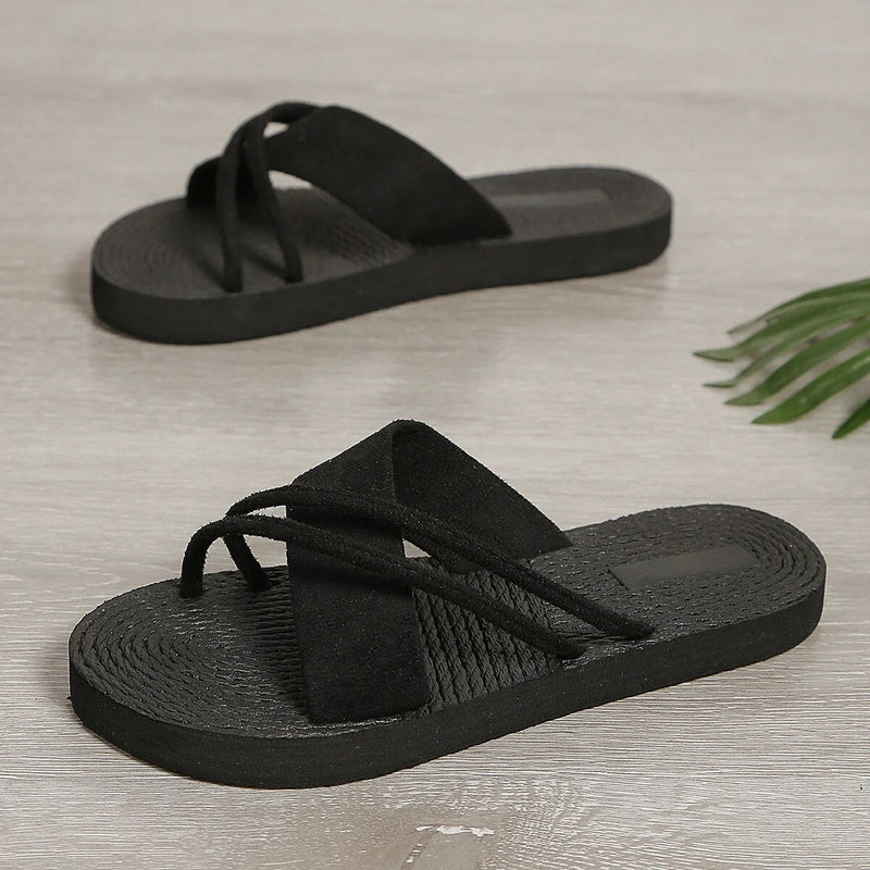 Diliana - Schwarzer Pantoffel