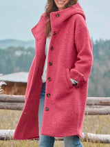 Nova - Warm Windbreaker Einfarbig Einfarbig Erbsen Mit Taschen Stilvolle Jacke