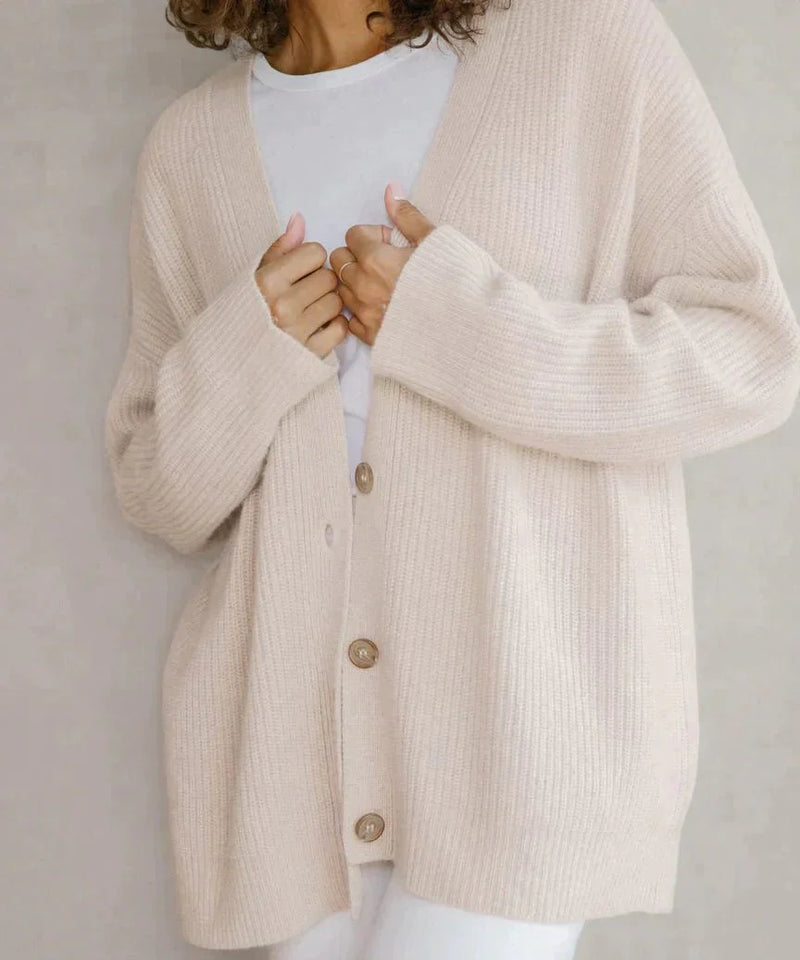Frigga - Stilvolle Kaschmir-Strickjacke