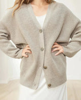Frigga - Stilvolle Kaschmir-Strickjacke
